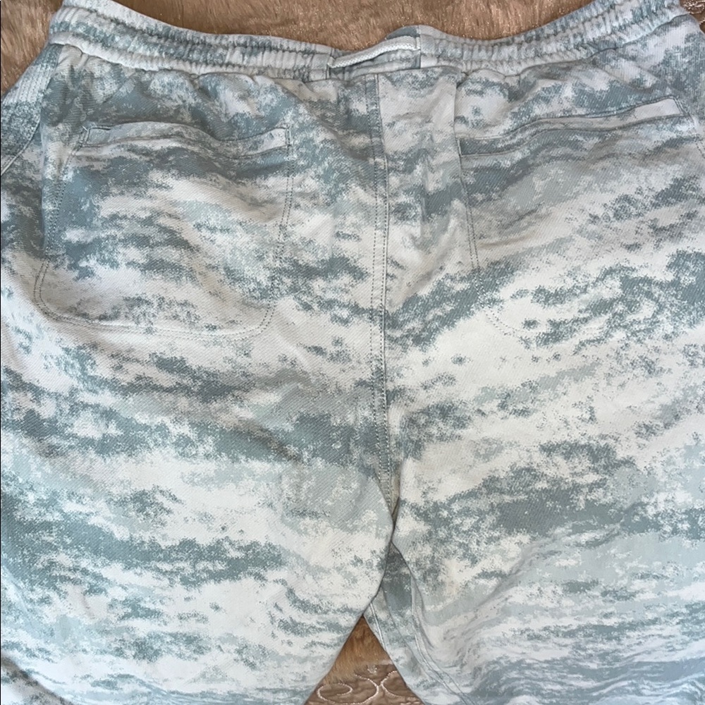 Athleta Blue and Turquoise Track Pants with Drawstring Waist - Picture 6 of 7